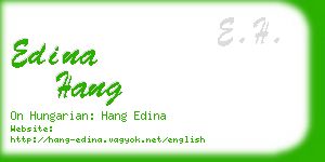 edina hang business card